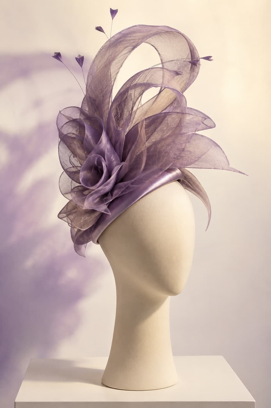 Fascinator Couture photographed whole against an ivory ground